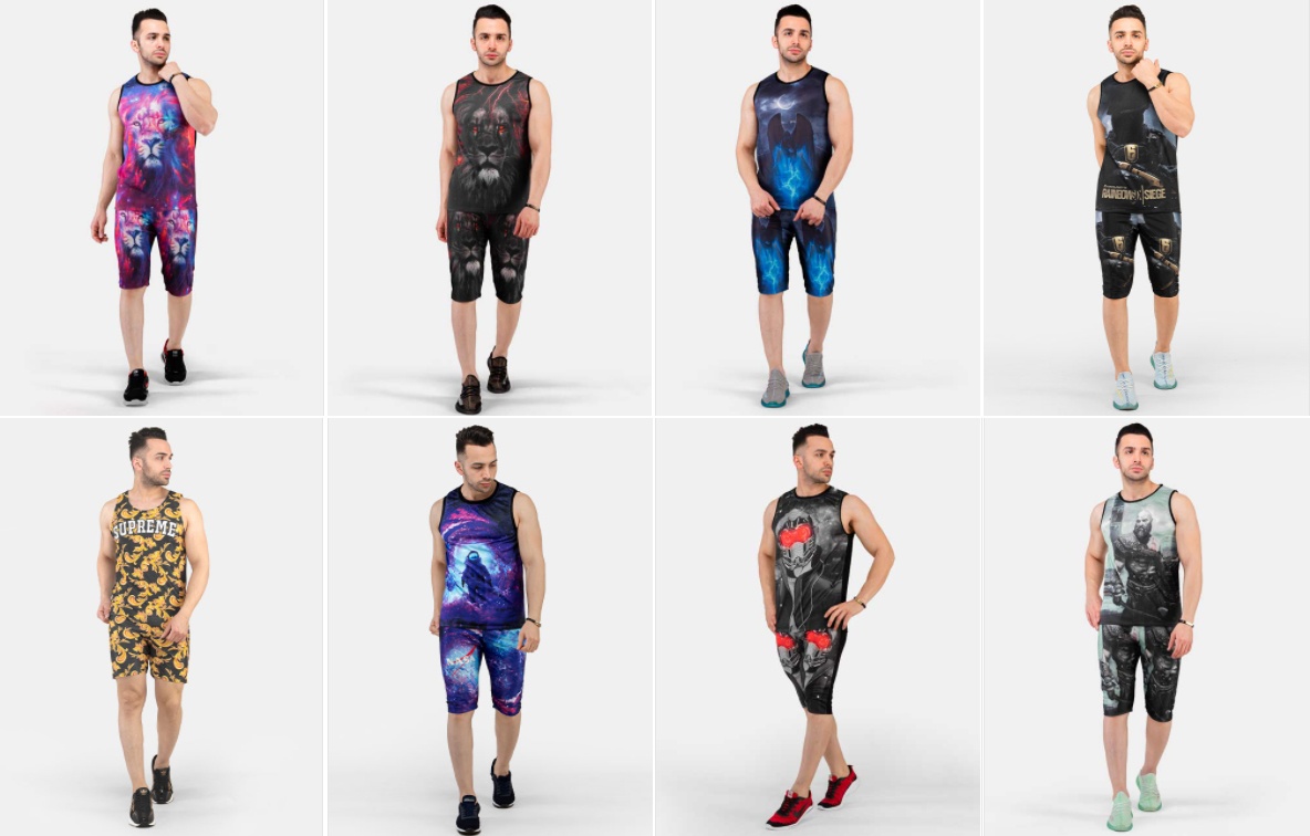 خرید ست رکابی و شلوارک مردانه