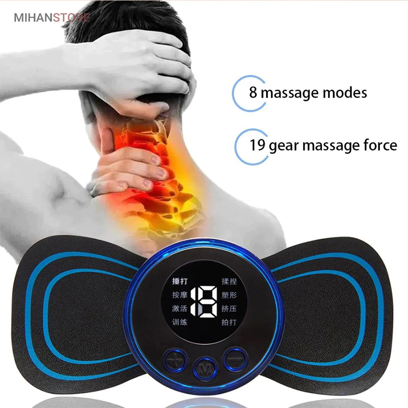 خرید ماساژور برقی پروانه ای EMS؛ مینی ماساژور پالس الکتریکی با ۸ حالت - تصویر 4