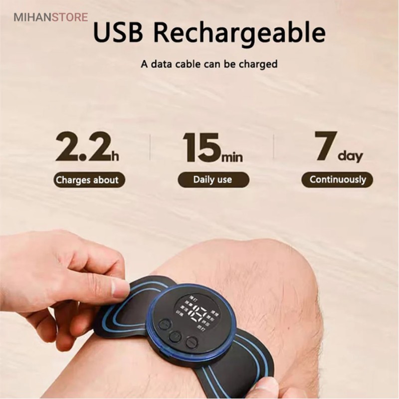 خرید ماساژور برقی پروانه ای EMS؛ مینی ماساژور پالس الکتریکی با ۸ حالت - تصویر 8