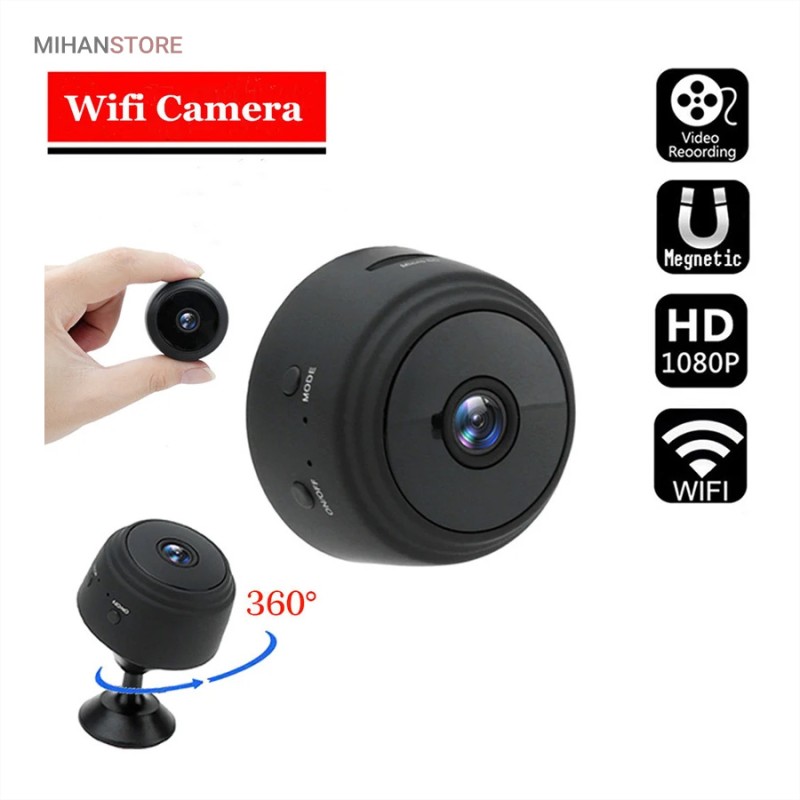 خرید مینی دوربین A۹ وایرلس Full HD؛ دوربین مخفی شارژی با دید در شب - تصویر 5