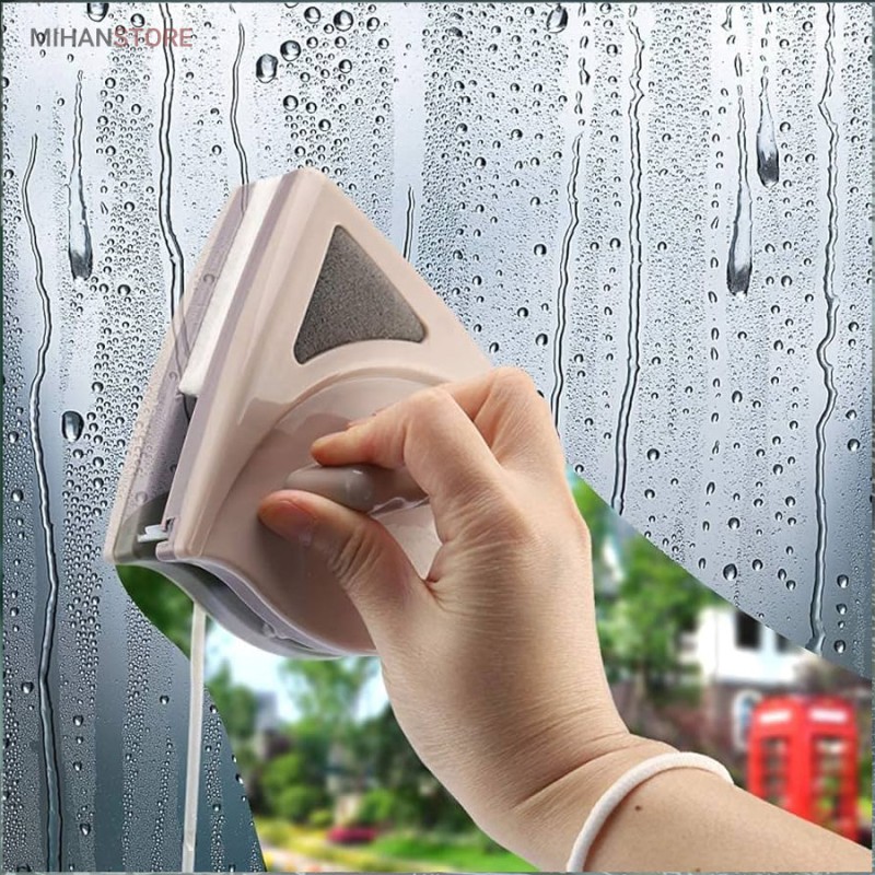 خرید شیشه پاک کن مغناطیسی دو طرفه؛ شیشه شوی آهنربایی برای آپارتمان - تصویر 7