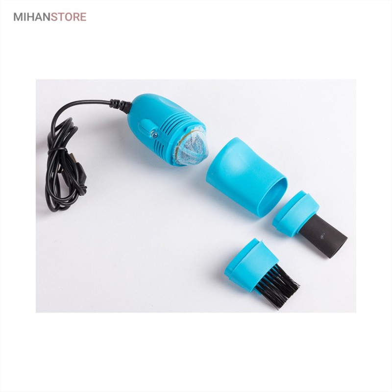 خرید مینی جاروبرقی USB؛ جارو شارژی کیبورد و لپ تاپ با دو سری مکش