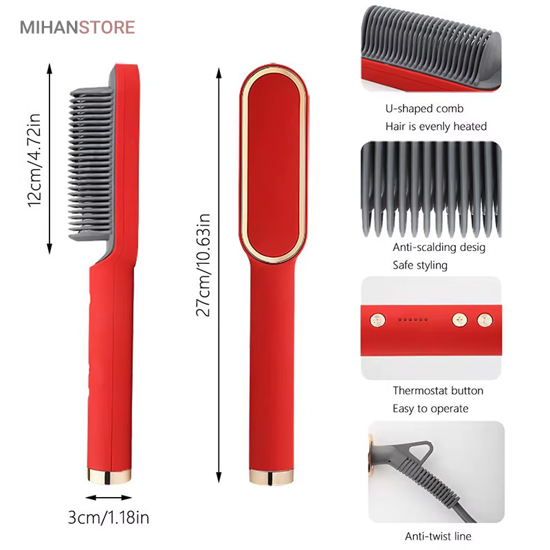 خرید برس حرارتی صاف کننده مو Straight Comb؛ قیمت برس حرارتی - تصویر 2