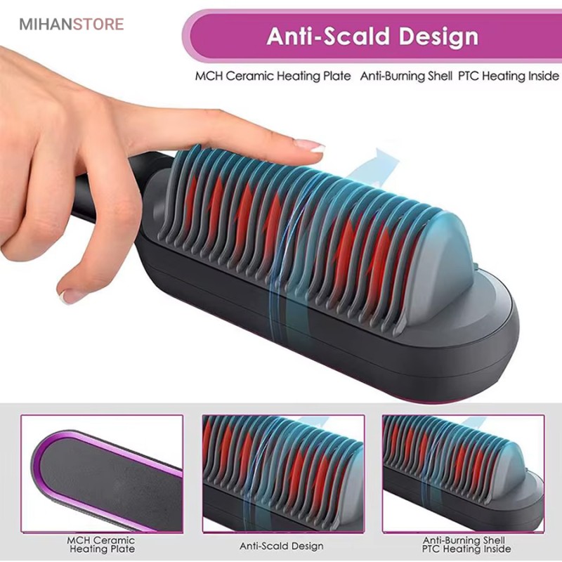 خرید برس حرارتی صاف کننده مو Straight Comb؛ قیمت برس حرارتی