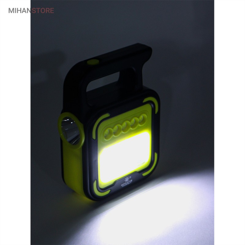 خرید چراغ اضطراری پاوربانک دار؛ پروژکتور شارژی خورشیدی با پنل COB و LED - تصویر 9