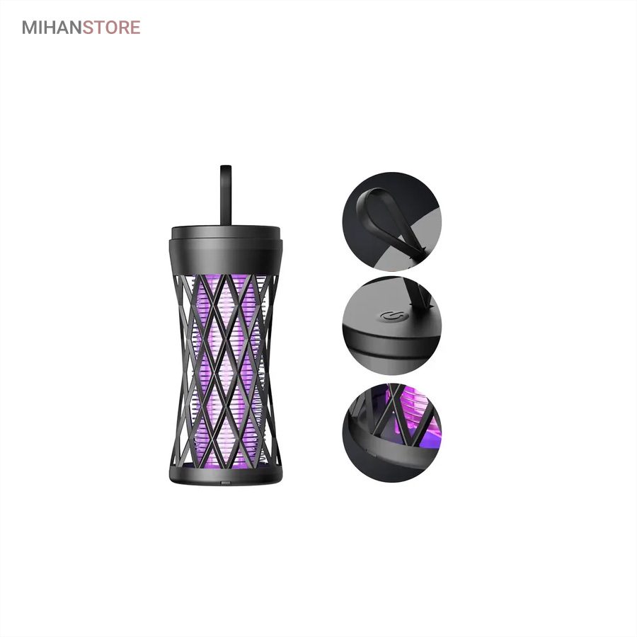 خرید دستگاه حشره کش شارژی حرفه ای؛ لامپ حشره کش UV با تور الکتریکی - تصویر 7