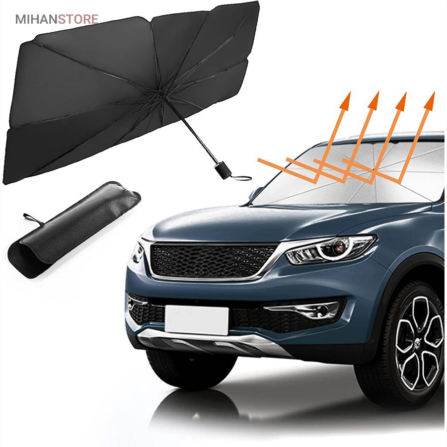 خرید چتر آفتابگیر شیشه جلو خودرو؛ آفتابگیر تلسکوپی (Brella Shield) - تصویر 5