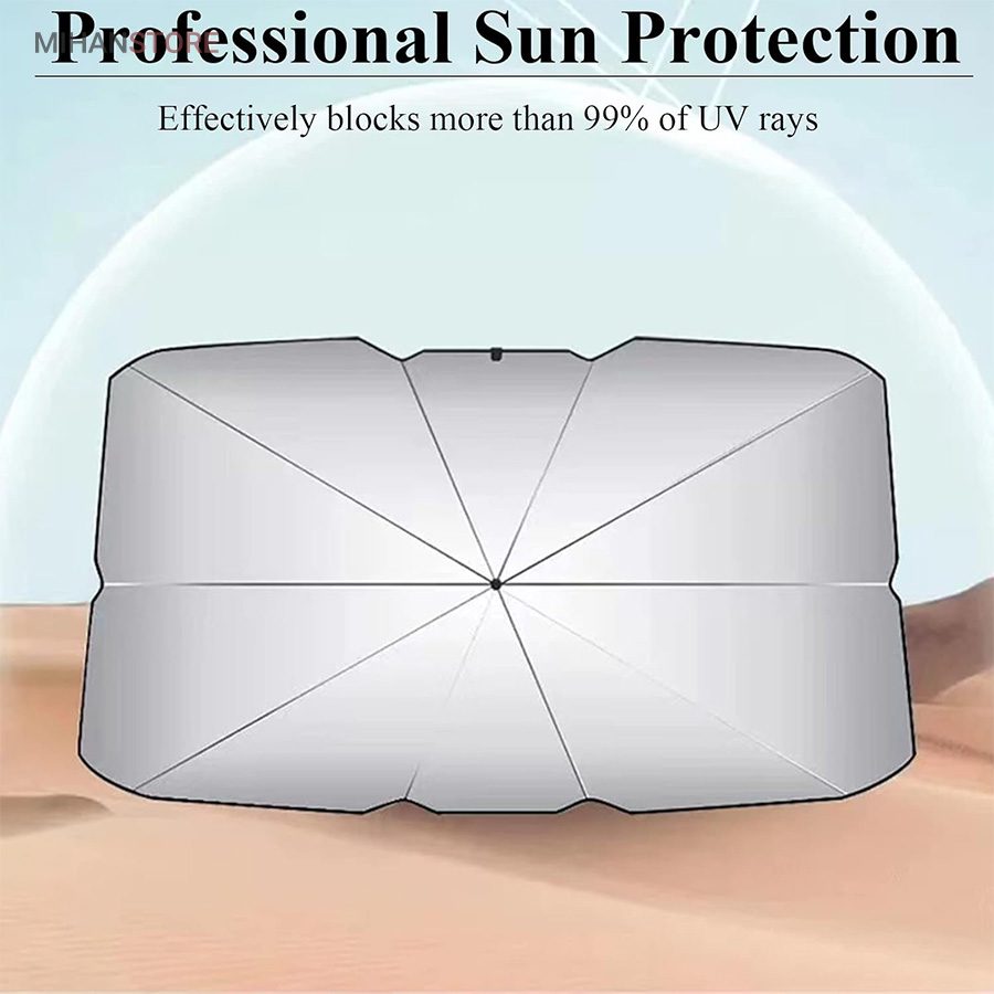 خرید چتر آفتابگیر شیشه جلو خودرو؛ آفتابگیر تلسکوپی (Brella Shield) - تصویر 6
