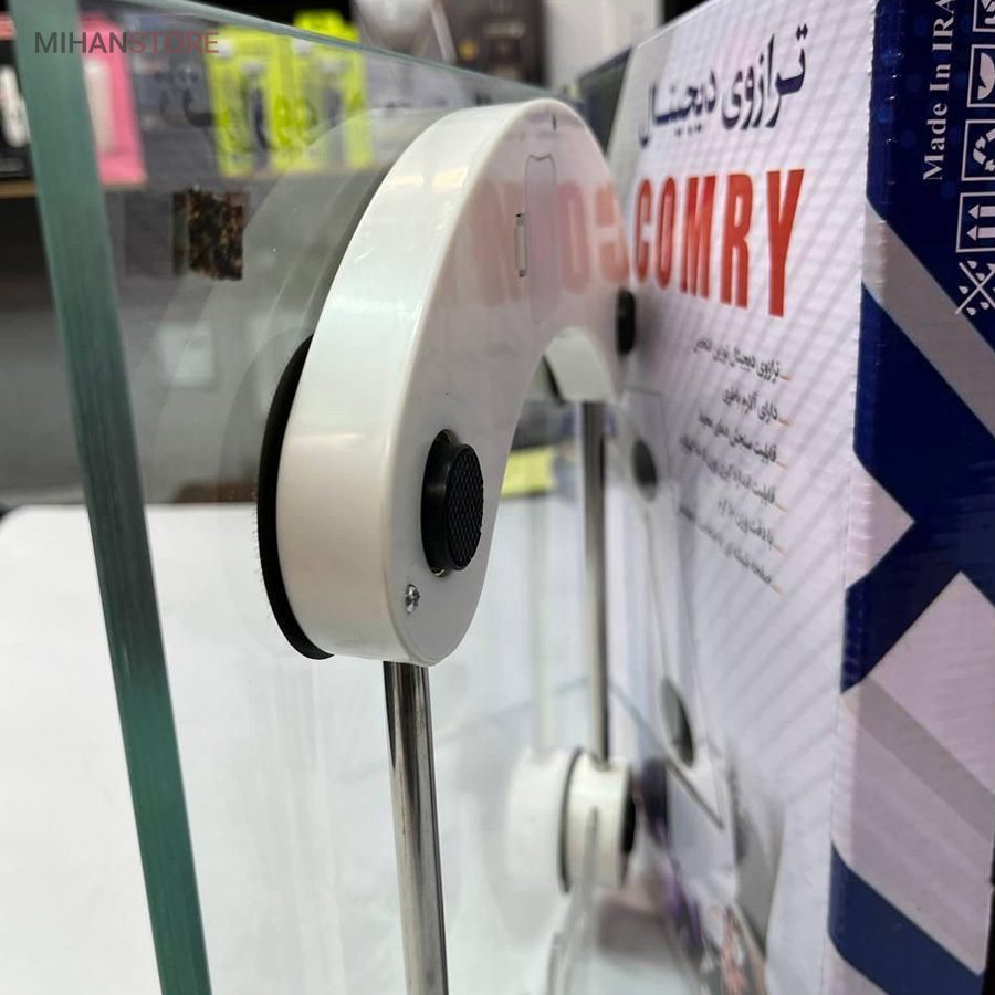 خرید ترازو دیجیتال COMRY؛ ترازو شیشه ای ۱۸۰ کیلویی (با نمایشگر LCD) - تصویر 13