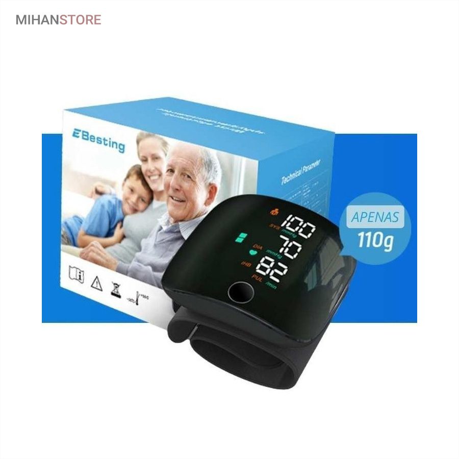 خرید فشارسنج مچی سخنگو Intelligent BP؛ دستگاه فشار خون (با هشدار رنگی) - تصویر 9
