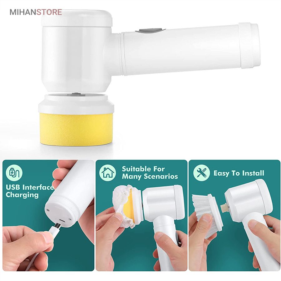 خرید فرچه شست و شو شارژی Magic؛ برس تمیزکننده شارژی - تصویر 3