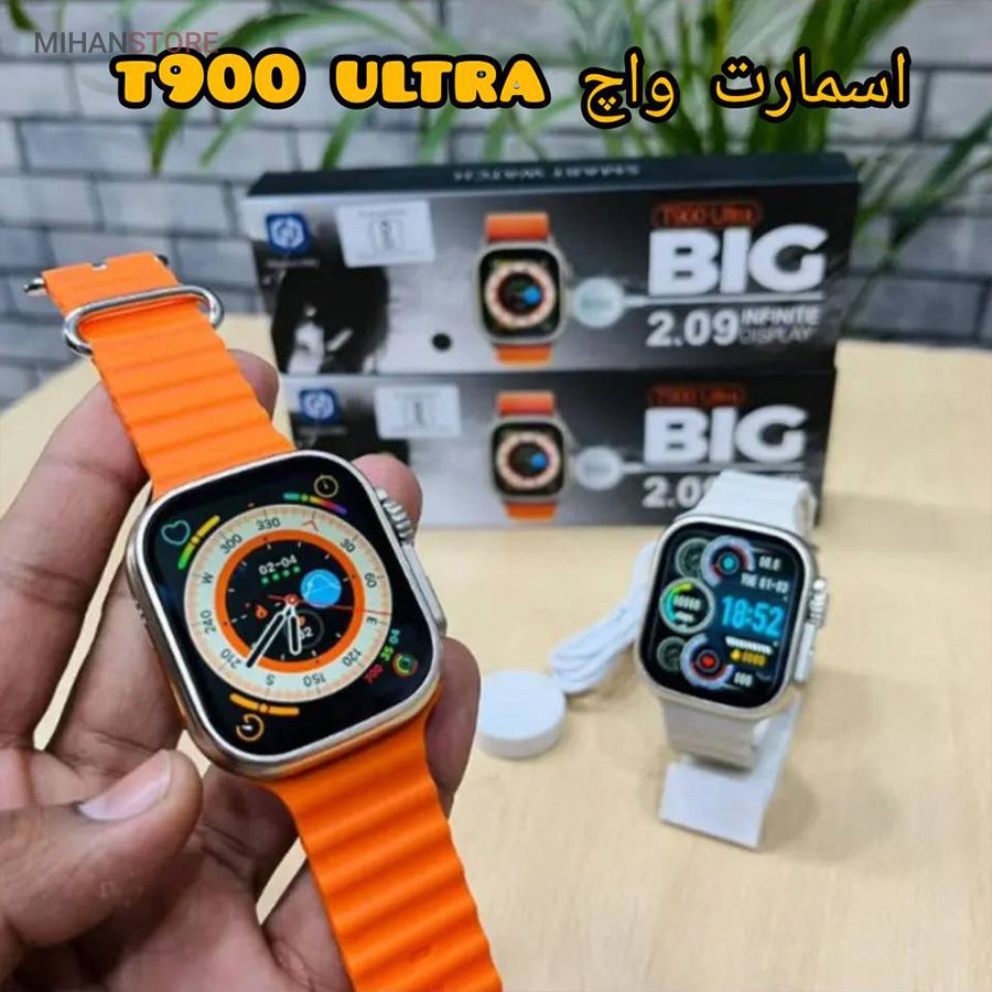 خرید ساعت هوشمند T900 Ultra؛ ساعت ورزشی با پایش ضربان قلب و اکسیژن خون