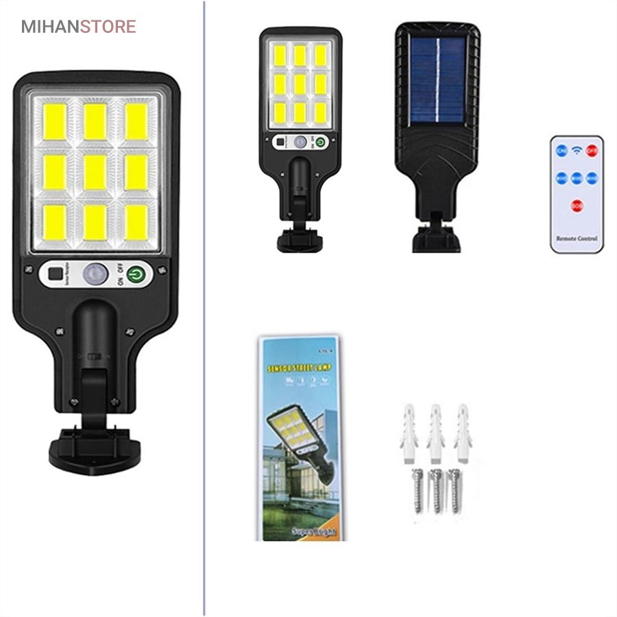 خرید چراغ خورشیدی دیواری سنسوردار Super Bright؛ چراغ باغچه خورشیدی (با ریموت) - تصویر 4