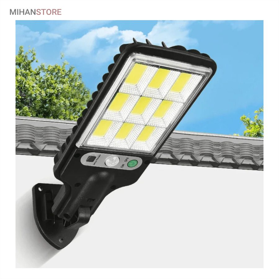 خرید چراغ خورشیدی دیواری سنسوردار Super Bright؛ چراغ باغچه خورشیدی (با ریموت) - تصویر 14