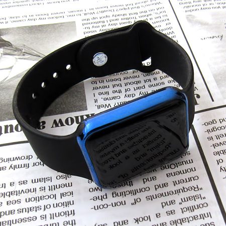 خرید ساعت طرح اپل واچ LED؛ ساعت مچی مشکی با تقویم روز شمار - تصویر 5