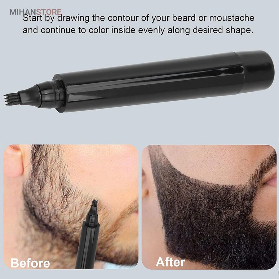 خرید قلم هاشور ریش حرفه ای، مو و ابرو BEARD PEN؛ پرکننده نقاط خالی (با ماندگاری بالا)