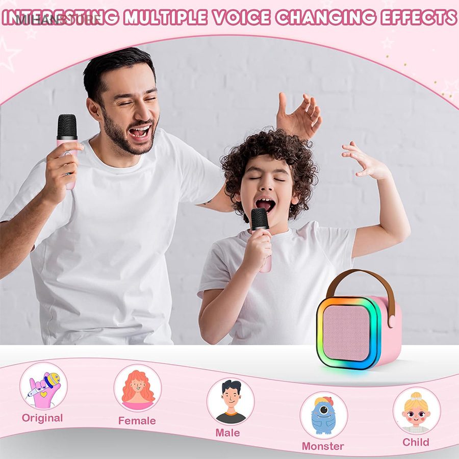 خرید اسپیکر بلوتوثی میکروفن دار قابل حمل؛ اسپیکر با میکروفون بی‌سیم - تصویر 11