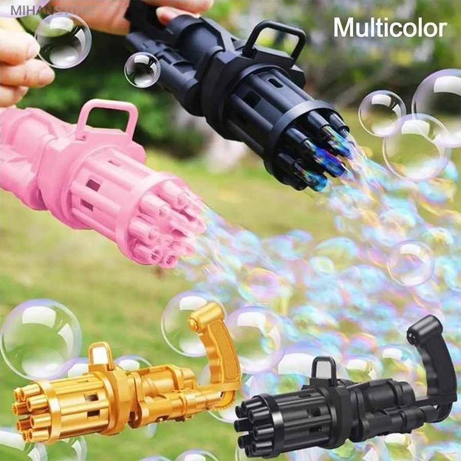 خرید تفنگ حباب ساز BUBBLE GUN؛ تفنگ حباب بازی با مایع مخصوص - تصویر 2