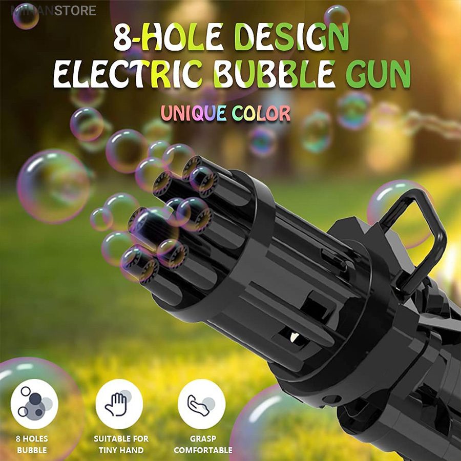 خرید تفنگ حباب ساز BUBBLE GUN؛ تفنگ حباب بازی با مایع مخصوص - تصویر 4
