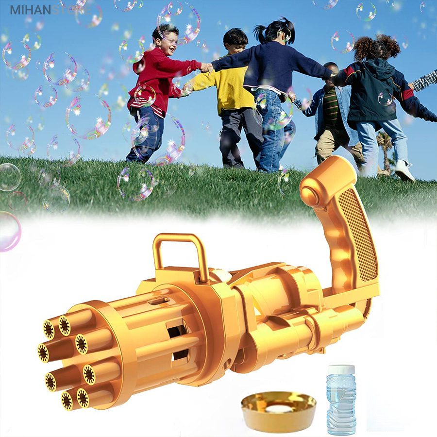 خرید تفنگ حباب ساز BUBBLE GUN؛ تفنگ حباب بازی با مایع مخصوص - تصویر 8