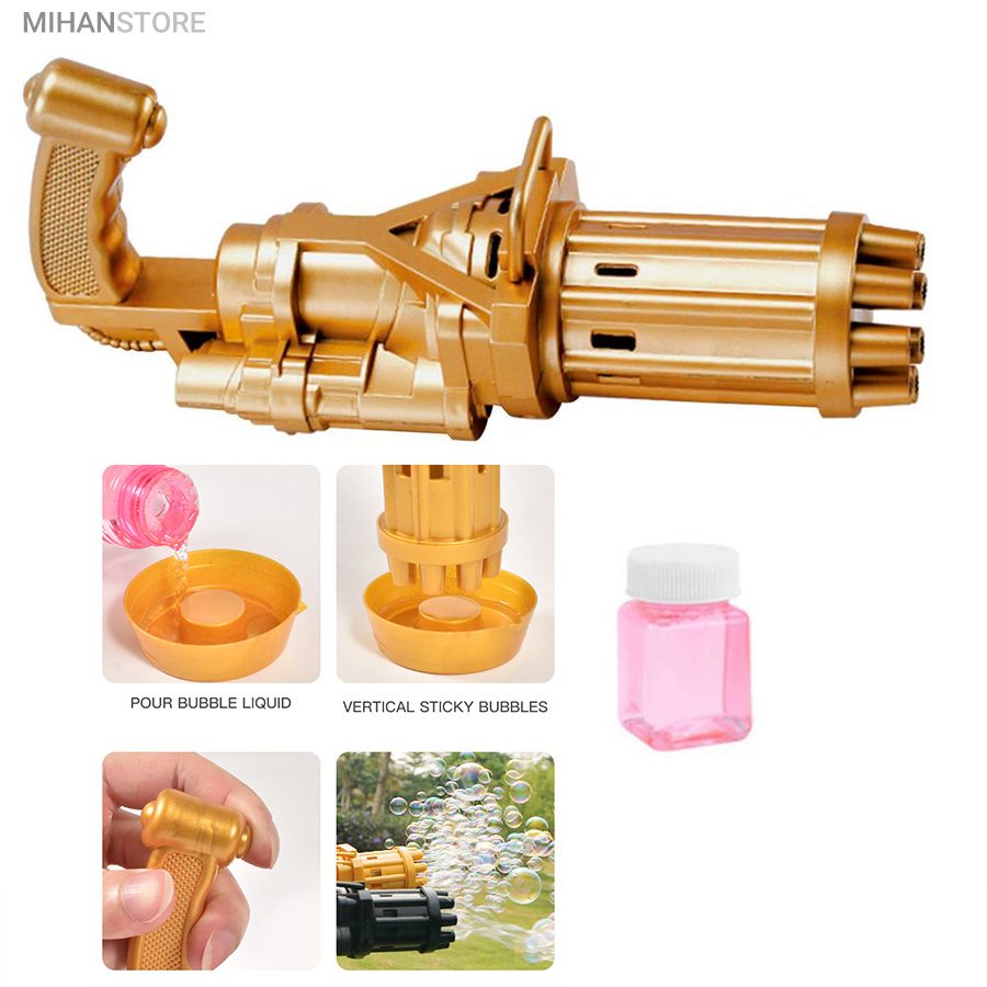 خرید تفنگ حباب ساز BUBBLE GUN؛ تفنگ حباب بازی با مایع مخصوص - تصویر 12