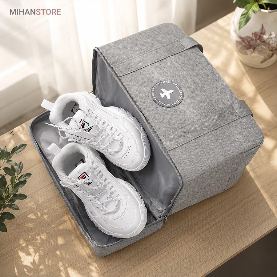 خرید ساک مسافرتی برزنتی لباس و کفش TRAVEL BAG؛ کیف سفر دو محفظه - تصویر 4