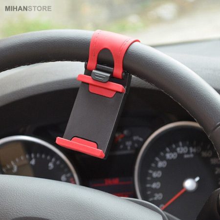 خرید نگهدارنده موبایل فرمان خودرو؛ هولدر گوشی با بند لاستیکی - تصویر 3