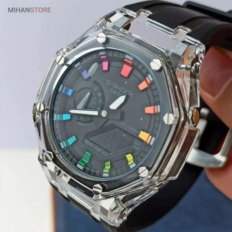 خرید ساعت جی شاک GA2100 کاسیو؛ ساعت ضدآب کاسیو جی شاک (با نمایشگر دوگانه)