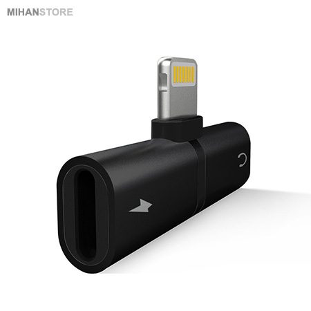 خرید مبدل لایتنینگ ۱ به ۲ سوکت آیفون؛ مبدل لایتنینگ شارژ و هندزفری - تصویر 2