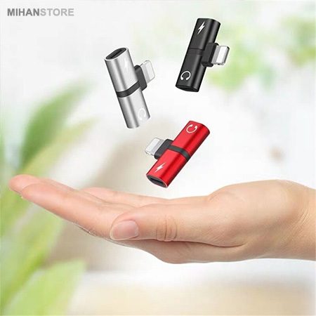 خرید مبدل لایتنینگ ۱ به ۲ سوکت آیفون؛ مبدل لایتنینگ شارژ و هندزفری - تصویر 4