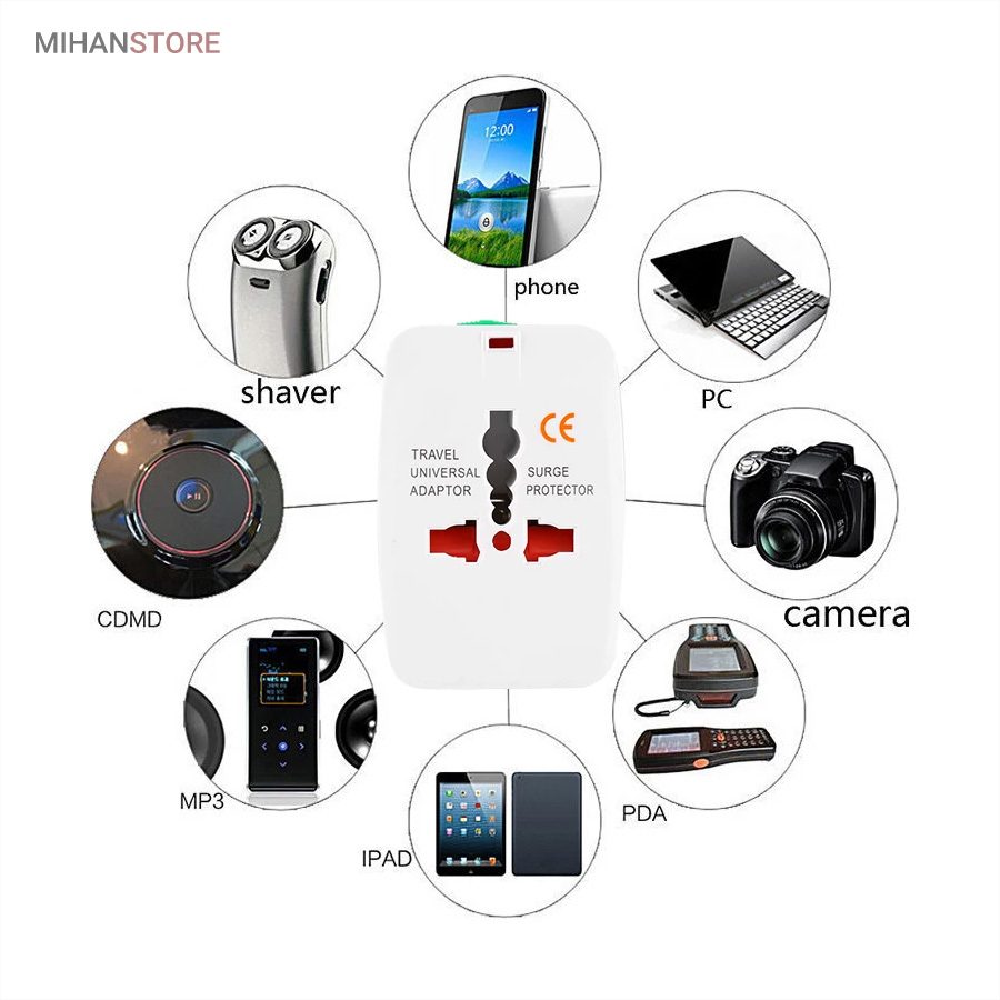 خرید تبدیل پریز همه کاره All in One؛ آداپتور مسافرتی - تصویر 2