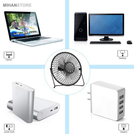 خرید مینی پنکه USB سایز بزرگ ۸ اینچ؛ پنکه رومیزی قابل حمل - تصویر 4