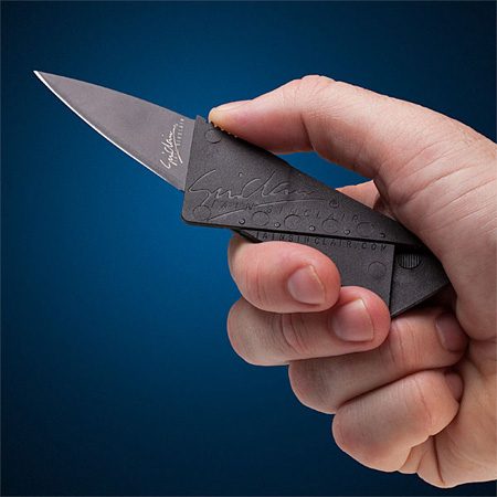 خرید چاقو کارتی Sin Clair؛ چاقوی تاشو با ابعاد کارت عابر بانک - تصویر 3