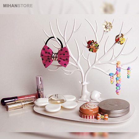 خرید آویز زیورآلات طرح گوزن؛ جا جواهری شیک و مدرن با شاخهای درختمانند - تصویر 2
