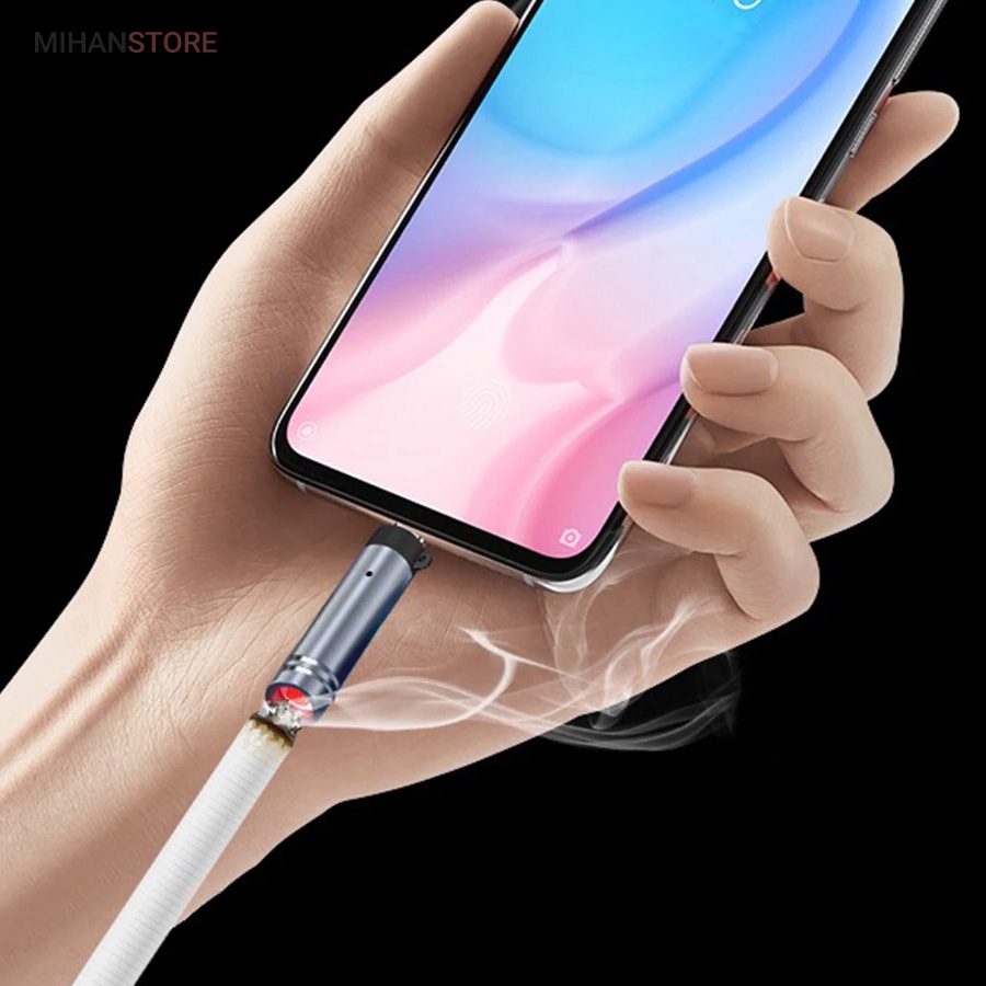 خرید فندک المنتی موبایل Type-C؛ فندک پلاسما ضد باد - تصویر 14