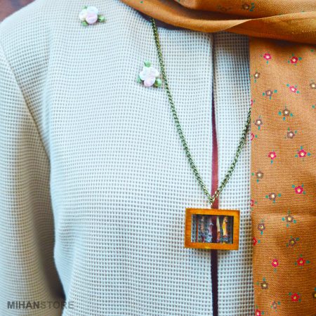 خرید گردنبند چوبی دست ساز مدل Fence؛ گردنبند چوب طبیعی ضد حساسیت - تصویر 6