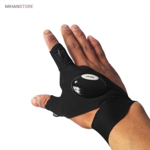 خرید دستکش چراغ دار Glove light؛ دستکش LED دار تعمیرکاری و کمپینگ