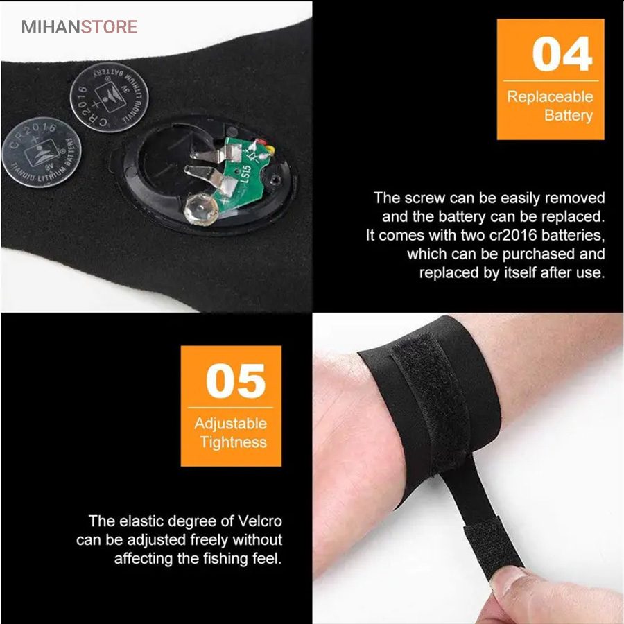 خرید دستکش چراغ دار Glove light؛ دستکش LED دار تعمیرکاری و کمپینگ - تصویر 3