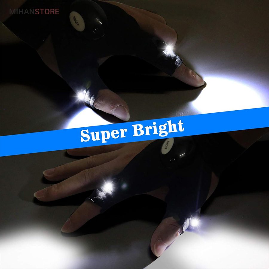 خرید دستکش چراغ دار Glove light؛ دستکش LED دار تعمیرکاری و کمپینگ - تصویر 4