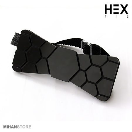 خرید پاپیون سه بعدی HEX؛ پاپیون مدرن طلایی و نقره ای - تصویر 5