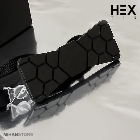 خرید پاپیون سه بعدی HEX؛ پاپیون مدرن طلایی و نقره ای - تصویر 8