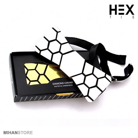 خرید پاپیون سه بعدی HEX؛ پاپیون مدرن طلایی و نقره ای - تصویر 10