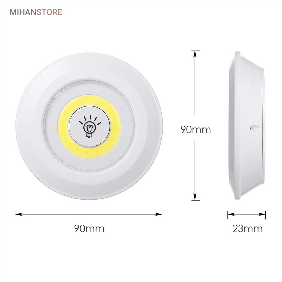 خرید لامپ اضطراری LED ریموت دار (۳ عددی)؛ چراغ چسبی بدون سیم [با کنترل از راه دور] - تصویر 8
