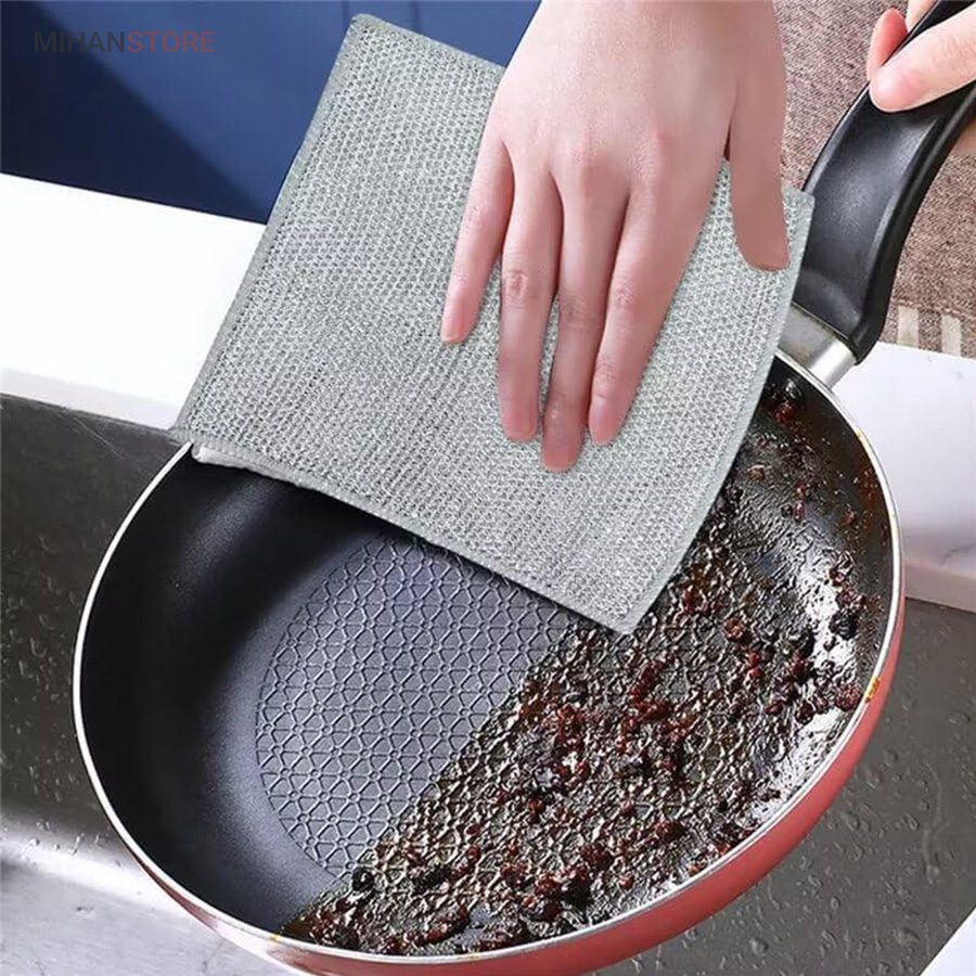 خرید دستمال اسکاجی (بسته ۵ عددی)؛ اسکاچ توری ضد خش (برای نظافت آشپزخانه) - تصویر 13