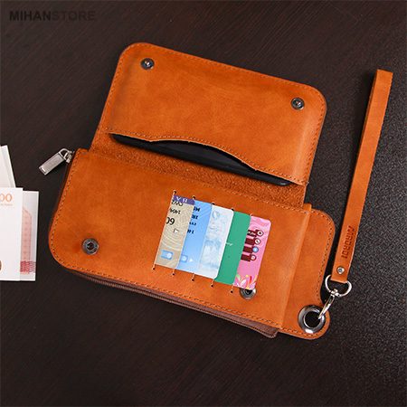 خرید کیف پول و موبایل میلانو؛ کیف دوگوشی با جای کارت - تصویر 6