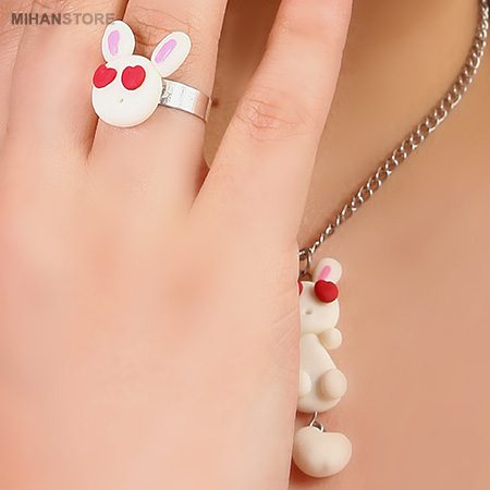 خرید نیم ست دخترانه مدل پونی؛ ست گردنبند و گوشواره استیل ضد حساسیت - تصویر 6