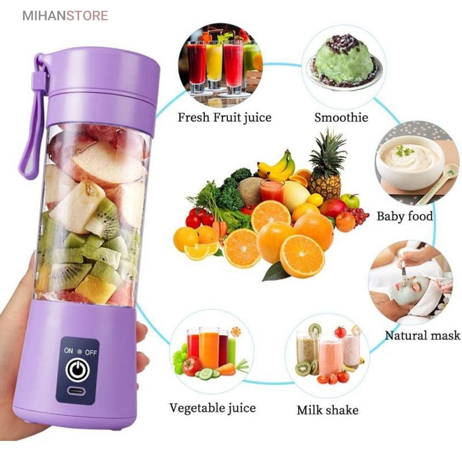 خرید مخلوط کن شارژی ۶ تیغ JUICE CUP؛ میکسر قابل حمل و قدرتمند - تصویر 10