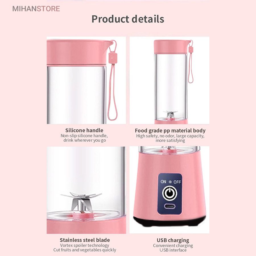 خرید مخلوط کن شارژی ۶ تیغ JUICE CUP؛ میکسر قابل حمل و قدرتمند - تصویر 11