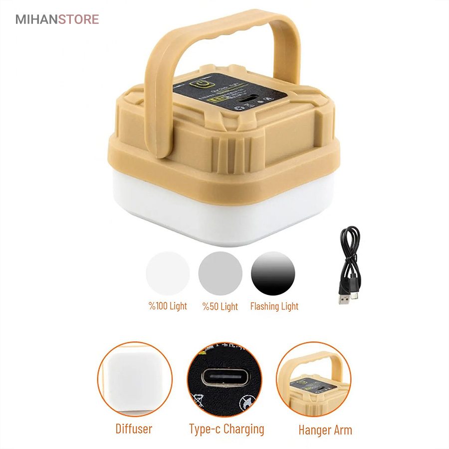 خرید چراغ کمپینگ شارژی LED؛ چراغ کمپینگ با ۳ حالت نور - تصویر 7