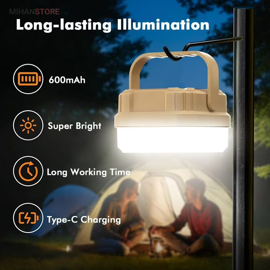 خرید چراغ کمپینگ شارژی LED؛ چراغ کمپینگ با ۳ حالت نور - تصویر 10